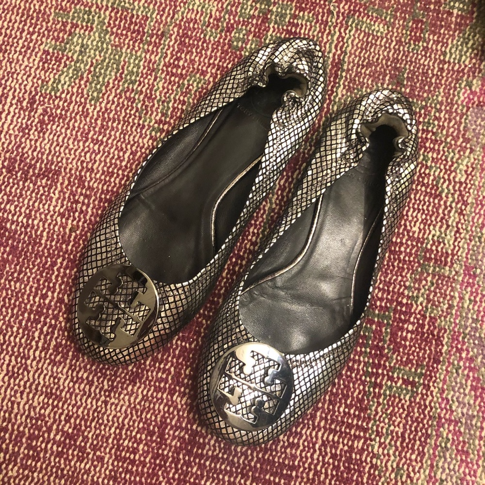 Tory Burch Metallic Flats